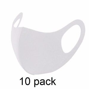 Reusable Face Mask White 10 Pack